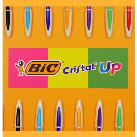 Penna a sfera con cappuccio BIC Cristal UP M 1,2 mm blu 949879